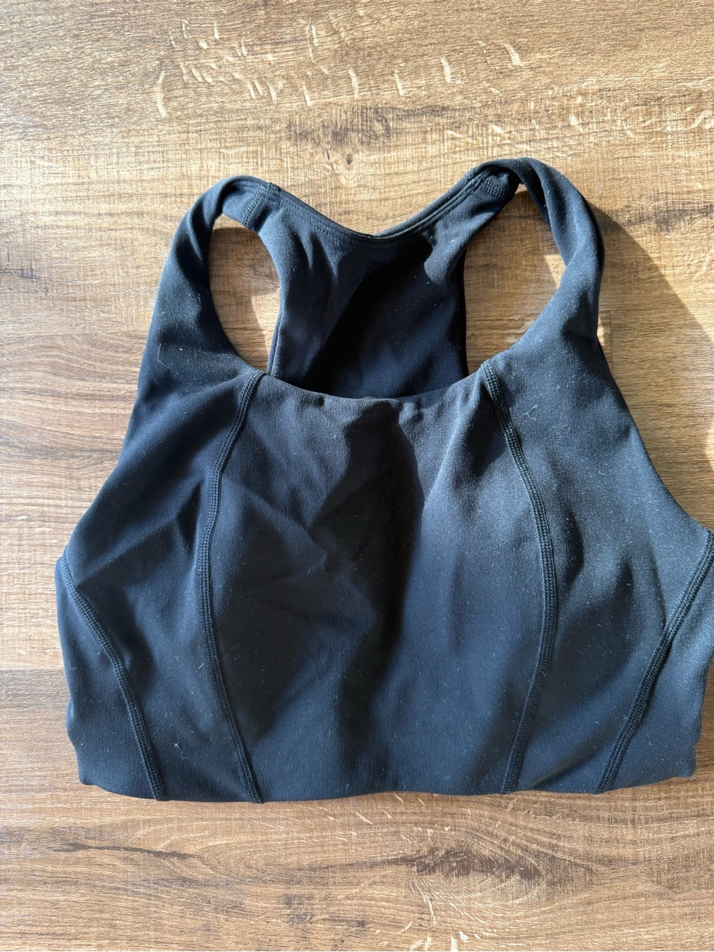 LSKD Black Racerback Sports Bra